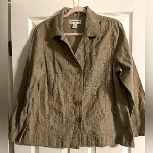 CJ Banks women’s jacket shirt size X